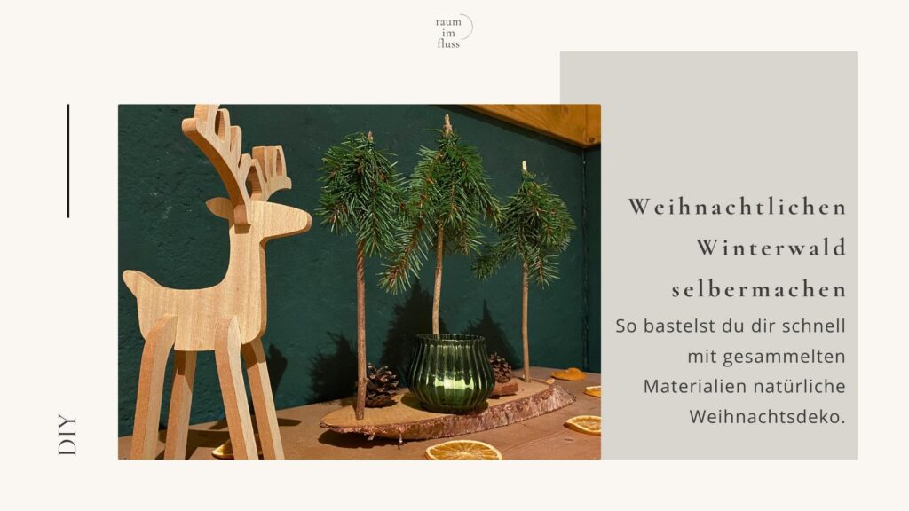 Weihnachtlichen Winterwald basteln