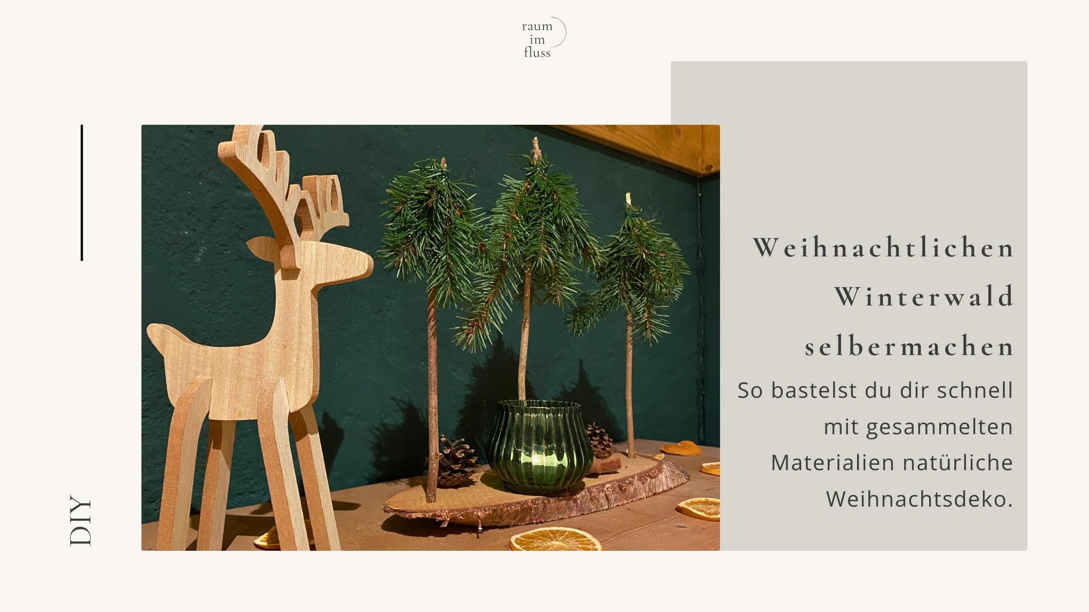 Weihnachtlichen Winterwald basteln