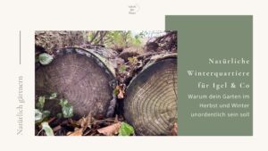 Natürliche Winterquartiere für Igel & Co