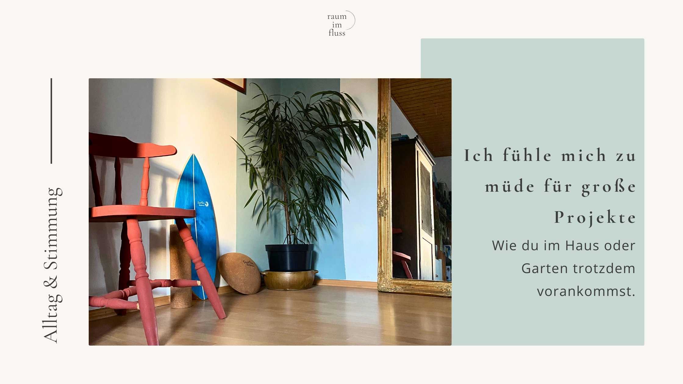 Zu müde für große Projekte